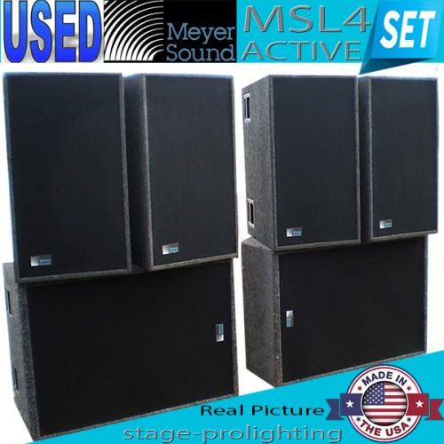 Used Meyer Sound MSL4 Active SET Used Meyer Sound MSL4 Active SET